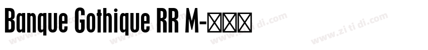 Banque Gothique RR M字体转换
